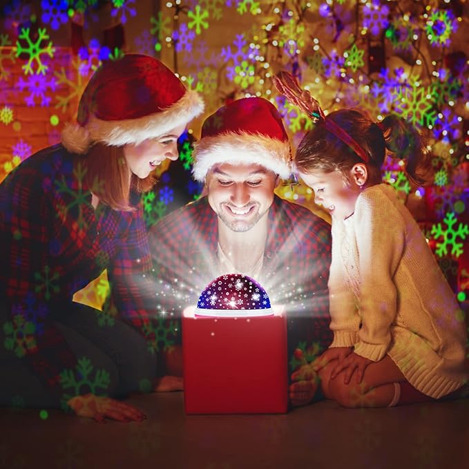 Snowflake Projector Night Light Indoor, Snowflake Nightlight - Image 2
