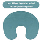 Hooyax Muslin Nursing Pillow Cover, Soft Breathable Feeding Slipcover - Image 2