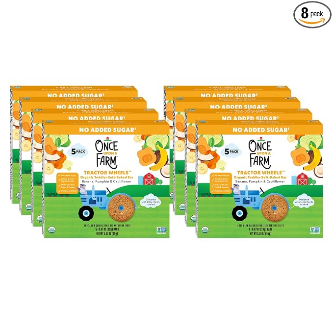 Once Upon A Farm Organic Toddler Soft Baked Bar, Pumpkin and Cauliflower by OnceUponaFarm