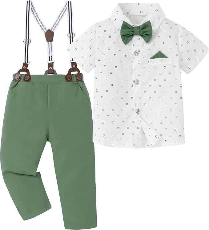 CARETOO Toddler Boy Clothes Suit Gentleman Wedding Outfits Kids Formal Dress by CARETOO