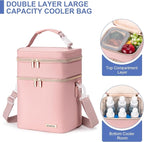 Breastmilk Cooler Bag with Ice Pack Fits 6 Baby Bottles Up to 9 Ounce - Image 2