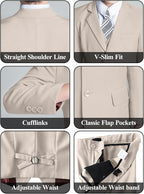 Boys' 5 Piece Formal Suit Set - Image 5
