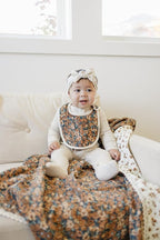 Mebie Baby Muslin Cotton Bib, 3 pack, Baby Bib Set - Image 5