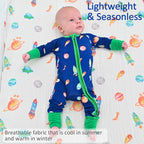LollyBanks Baby Pajamas, 2-Way Zipper Romper, 95% Viscose Made from Bamboo and - Image 4