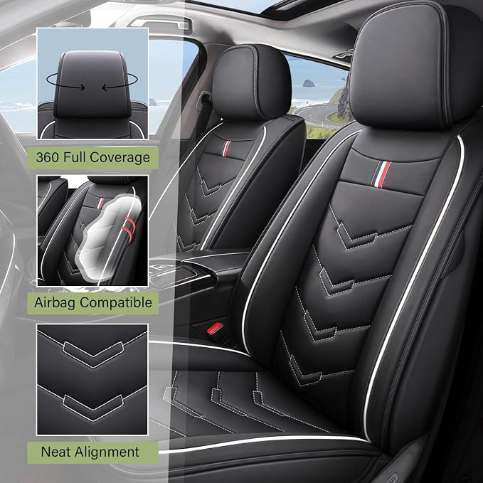 Leather Car Seat Covers Fit for LR Range Rover Sport 2023-2025, 5 Seater - Image 2