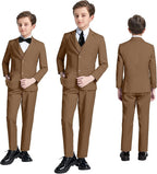 JPF Boy's Formal Suit Set Slim Fit Kids Tuxedo Suits - Image 6