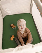 Blissful Diary Muslin Mini Crib Sheets, Pack and Play Mattress Sheets Fitted - Image 4