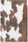 White Brown Print Cow Crib Sheets, Crib Sheets by WELLDAY