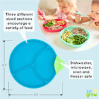 Silicone Easy Scoop & Hold Plate Set - Image 3