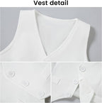 DISAUR Baby Boy Clothes Toddler Boy Outfits 4PCS Gentleman Dress - Image 3