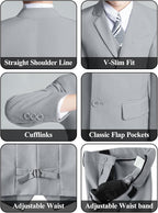 Boys' 5 Piece Formal Suit Set - Image 5