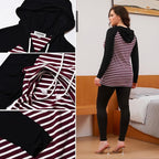 GINKANA Women's Nursing Hoodie Sweatshirt Long Sleeves Breastfeeding Maternity - Image 7