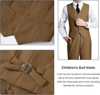 Boys Suit for Kids Teens Formal 5 Piece Tuxedo Suit Set - Image 4