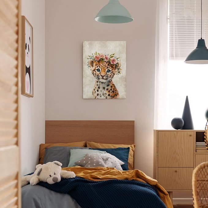 Nursery Wall Decor Lovely Baby Leopard - Image 4