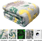 TEHALK Dinosaur Fleece Blanket, Glow in The Dark, Soft Throw Blanket - Image 5