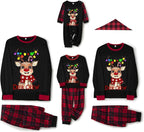 Awoscut Christmas Family Matching Pajamas Christmas Pjs Holiday Nightwear - Image 5