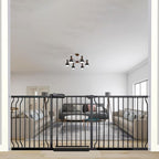 76.3-81 Inch Extra Wide Baby Gate, Pressure Mounted No Drill, Extra Wide Safety by Ghthes+Felle