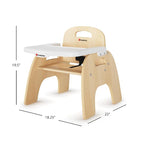 Foundations Easy Serve 9" Wood Feeding Chair - Image 2