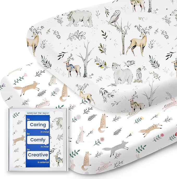 Bassinet Sheets for Baby Boy Girl, TotBasic Buttery Soft Universal Bassinet by TotBasic%7CRedesigntheBasic