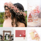 6'' Mini Size Pink & White Dried Babys Breath Flowers 4000+, Dry Flowers Bulk - Image 2