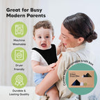 8-Pack Organic Baby Bibs for Boys, Girls - Image 8