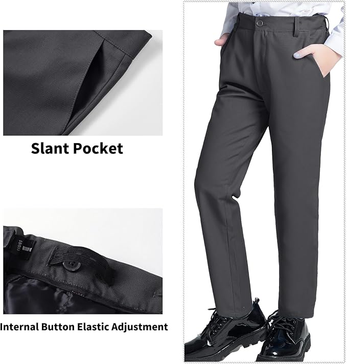 Boys' Suits Formal Slim Fit Tuxedo Boys Vest and Pants Set - Image 4