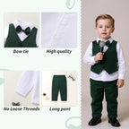 YOUNGER TREE Toddler Boy Clothes Suit Gentleman Wedding Outfits Baby Formal - Image 4