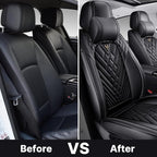 Car Seat Cover Full Set, Waterproof Leather Seat Cover, Front and Rear Auto - Image 7