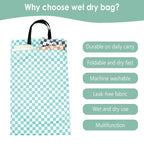 wegreeco Reusable Hanging Wet Dry Cloth Diaper Bag - Image 6