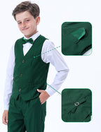 A&J DESIGN Boys 7-Piece Formal Suit Ring Bearer Outfit - Image 4