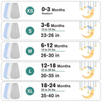 3 Pack Baby Sleep Sack 0-3 Months 100% Rayon Cotton Baby Sleeping Bag 2-Way - Image 5