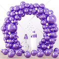 90pack Metallic Purple Balloons Different Size 18/12/10/5 Inch Metallic Purple by Voircoloria