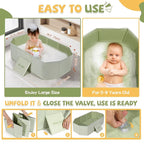 Orzbow Collapsible Baby Bathtub, Toddler Bathtub - Image 3