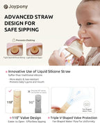 Sippy Cups for Toddlers 1-3, Spill Proof Weighted Straw Cup - Image 3