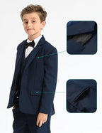 A&J DESIGN Boys 7-Piece Formal Suit Ring Bearer Outfit - Image 4