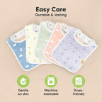 KeaBabies 8-Pack Organic Baby Bibs - Image 7