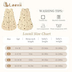 Looxii Baby Sleep Sack 6-12 Months 2.5 TOG Baby Wearable Blanket, Cotton - Image 3