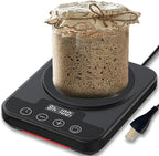 Sourdough Starter Warmer Mat, 12H Timer Warming Heating Pad, Precise 1°F by ECUMFFY