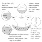 ALVABABY Baby Cloth Diapers/6 Pack - Image 5