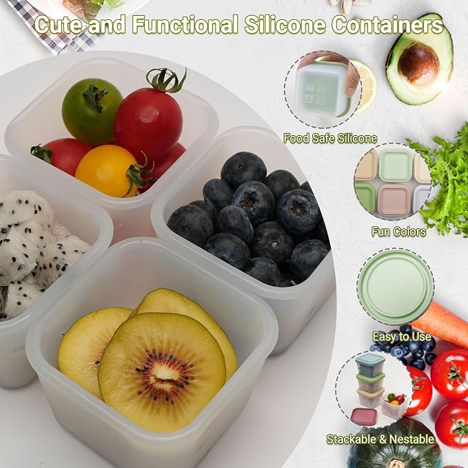 Silicone Food Storage Containers Snack Containers - Image 5