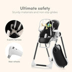 Baby High Chair Adjustable to 7 Different Heights - Image 5