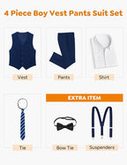 ELPA ELPA Boys' Formal Suit Set, - Image 2