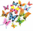Butterfly Wall Decor 24/48 PCS, 3D Butterflies Stickers by Opseam