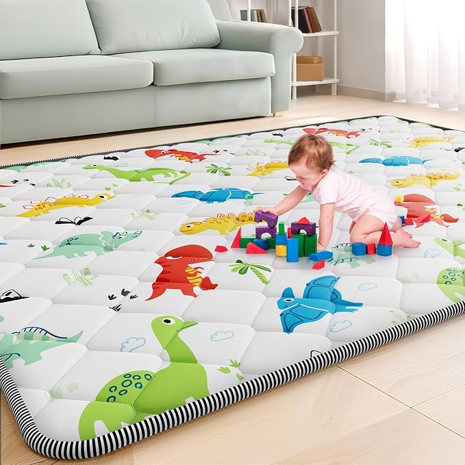 Palopalo Baby Play Mat for Floor, 74x50 inch Large Play Mat for Playpen by Palopalo