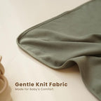 Konssy Knit Baby Blanket 2 Pack, Soft Ribbed Swaddle Receiving Blankets - Image 2