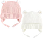 Duoyeree Cozy Baby Beanie with Earflaps and Fleece Lining by Duoyeree