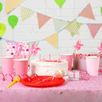 URATOT 60 Pieces 9 Ounce Disposable Paper Cups Gradient Pink Party Cups - Image 6