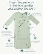 PurComfy Supersoft Baby Sleeper Gowns, Premium Bamboo Viscose Infant Nightgown - Image 2