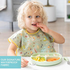 Bumkins Bibs - Toddler Bibs, Waterproof, Large - Image 3