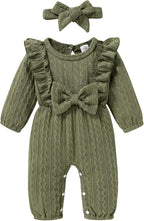 Happy Town Baby Girl Romper Infant Fall Winter Clothes Ruffle Sweater Long by HappyTown